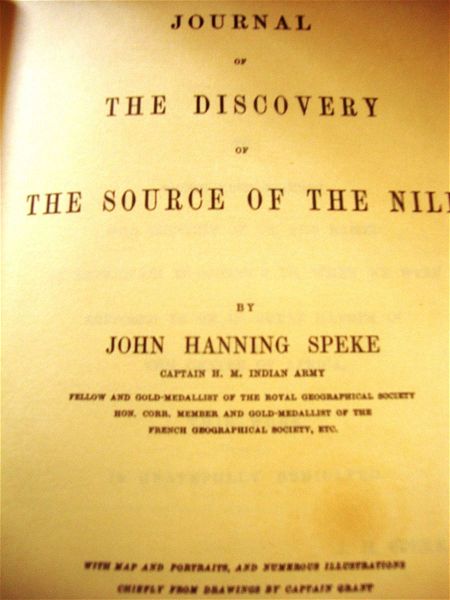  Journal of Discovery of the Source of the Nile