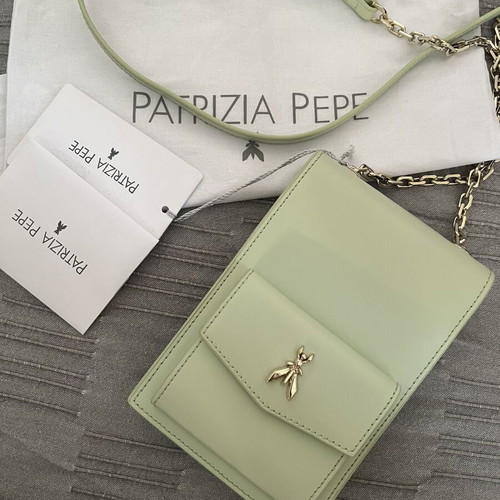 Patrizia Pepe women's crossbody bag, mint green leather