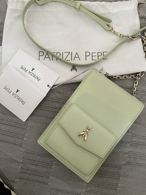 Patrizia Pepe women's crossbody bag, mint green leather