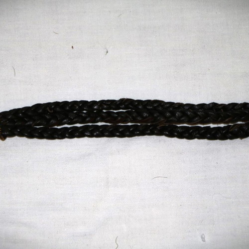 Jewelry bracelet made of genuine leather with 22K gold-plated clasp
