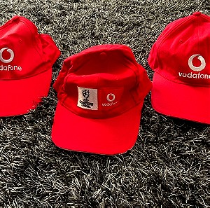 1 τμχ Κόκκινο τζόκεϊ καπέλο Vodafone