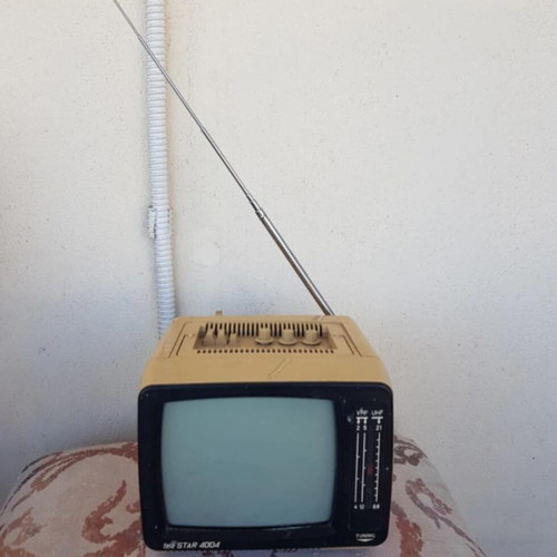 Tele Star 4004 Russian collectible TV 5 inch used, black and white