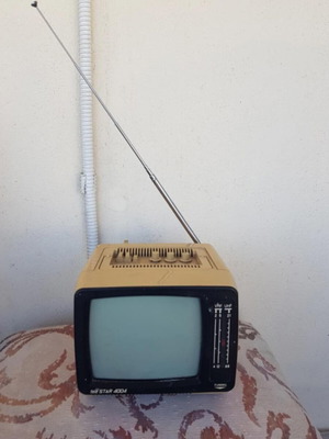 Tele Star 4004 Russian collectible TV 5 inch used, black and white