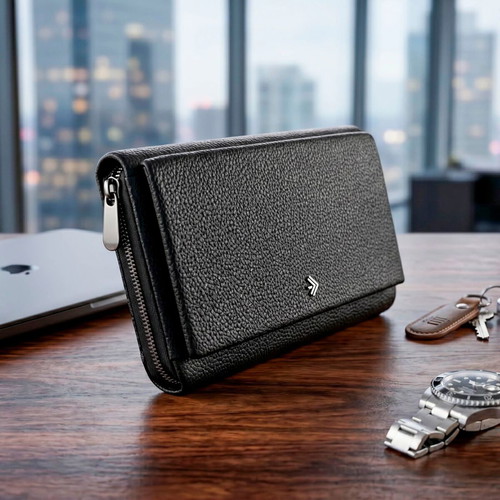 Men's Wallet Genuine Leather Large Capacity Organizer