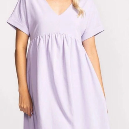 Shein lilac cotton babydoll dress, large