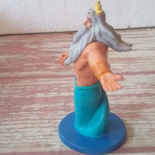 Disney Little Mermaid King Triton figure used, height 11 cm
