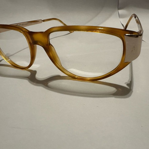 K+B 50596 Col. 04 caramel acetate eyeglasses with metal details new