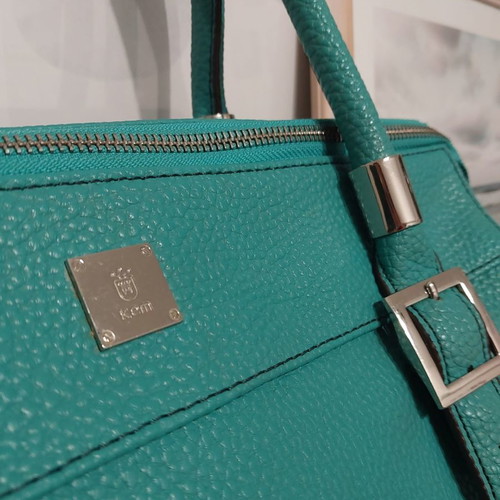 KEM shoulder bag new light petrol with silver details