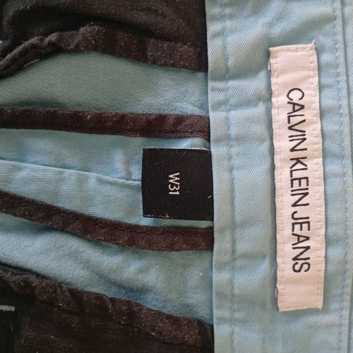 Calvin Klein jeans chino slim fit light blue used, size 31