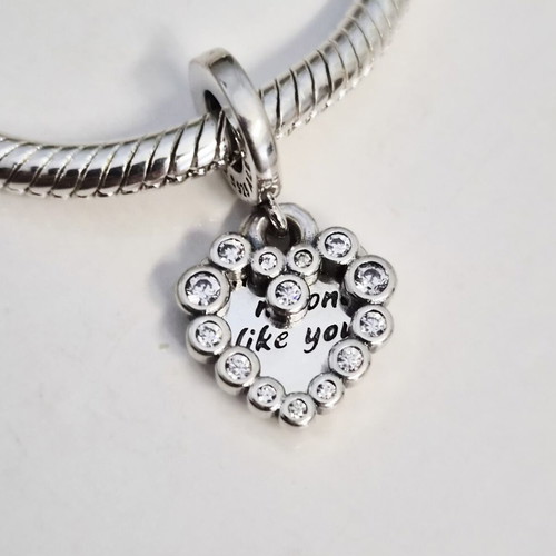 Pandora Charm "There Is No One Like You" Sterling Silver 925 New