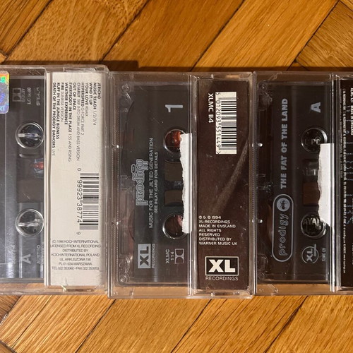 Prodigy cassette tapes used, electronic genre, set of 3
