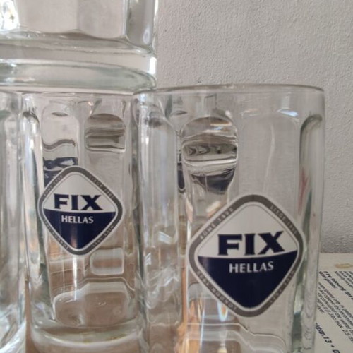 Fix beer glasses new, set of 6