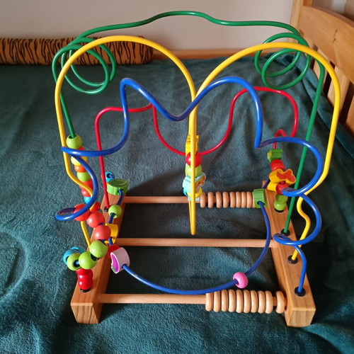 Wooden fine motor skills toy like new