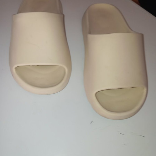 Flip-flops sabo size 44 used, anatomical sole, cream color