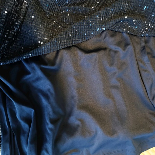 Compania Fantastica long formal dress with sequins new, blue