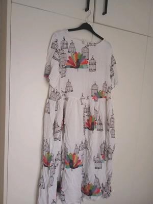 Moutaki φόρεμα σαν καινούργιο, small medium, πολύχρωμο, σαν λινό