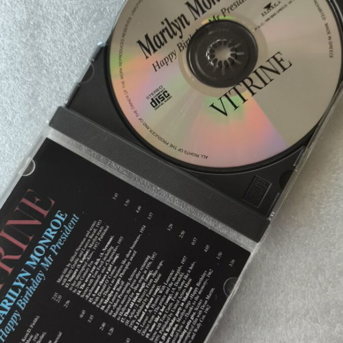 Marilyn Monroe Happy Birthday Mr President VITRINE CD like new