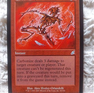 2 × Magic The Gathering Cards - Remove Soul + Carbonize