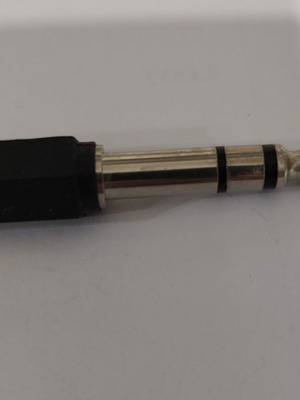 Audio adapter 6.35 mm male to 3.5 mm female, stereo like new