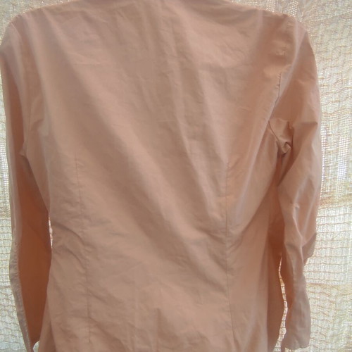 ESTI women's set, pale peach with decorative buttons and gathers, 3 pieces