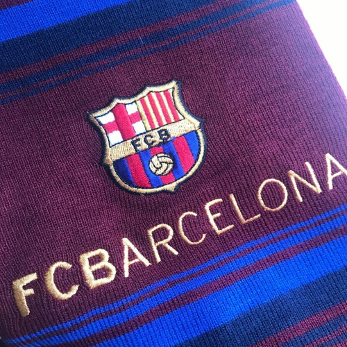 Official Barcelona FC Scarf new, burgundy and blue