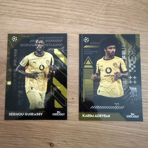 Topps Knockout Dortmund base cards like new