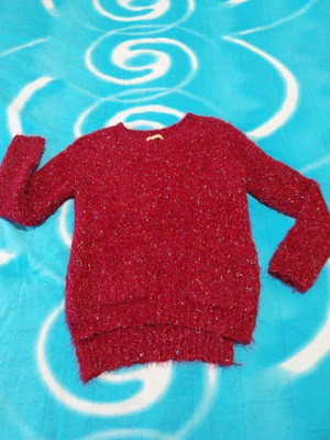 Women's red sweater like new