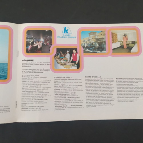 K LINES Hellenic Cruises brochure 1977