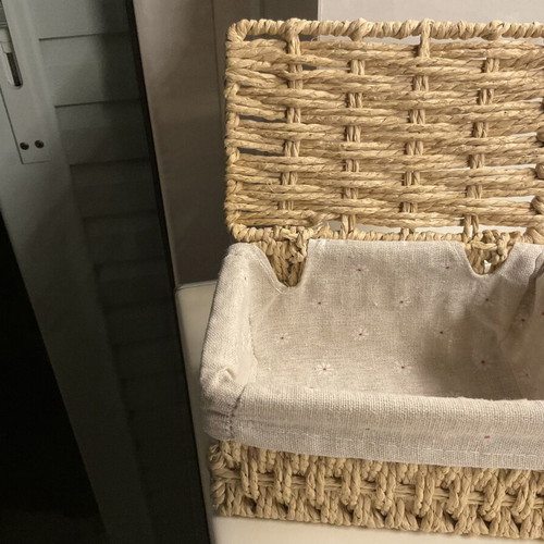 Set of 3 handmade decorative baskets