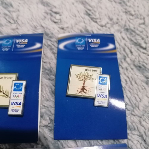 Olympics 2004 pins new, collectible olive series, set of 6