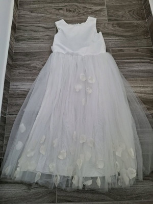 Girls dress 8-10 years used, white