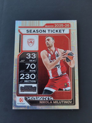 Panini Contenders Nikola Milutinov Season Ticket 2025-26 like new