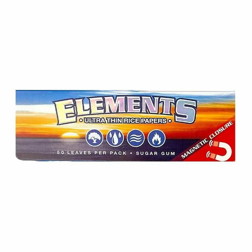 Elements 1 ¼ Cigarette Papers new with magnetic closure, 50 leaves