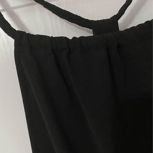 Black fabric playsuit like new, size M