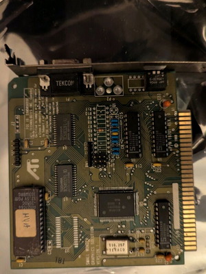 ATI Small Wonder Graphics Solution Version 1 64kb ISA 8 Bit used
