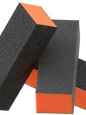 Star Nail orange nail buffers 160/180 grit new, pack of 5
