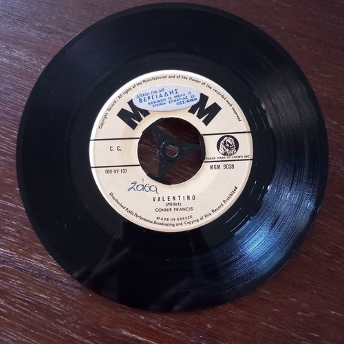 45 RPM record Connie Francis pop single like new