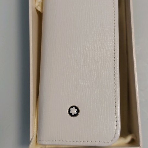 Mont Blanc Tribute leather double case for pen and pencil new