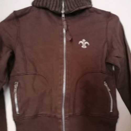 Freesoul sweatshirt jacket used, brown, size XS