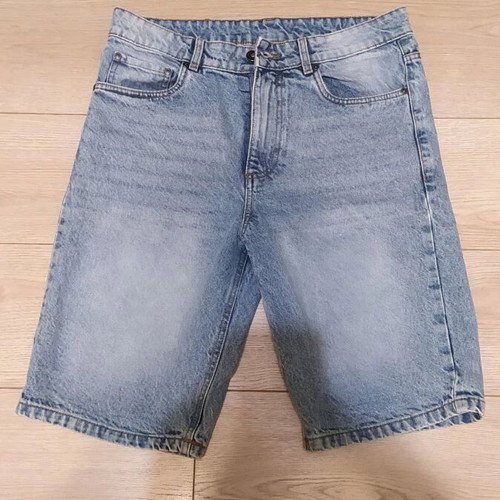 Men's denim shorts like new, size S, turquoise