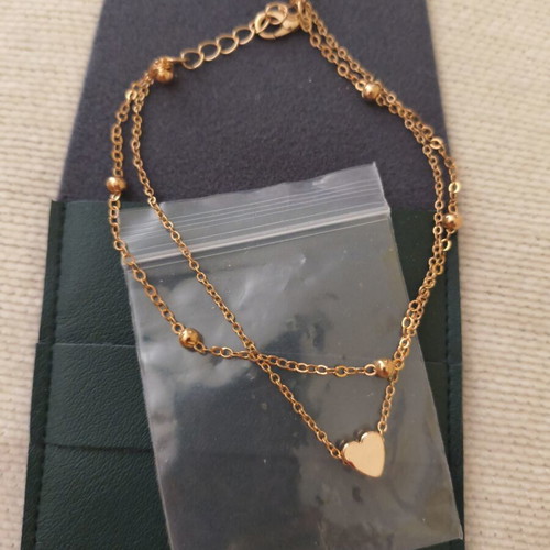 Double anklet gold, new