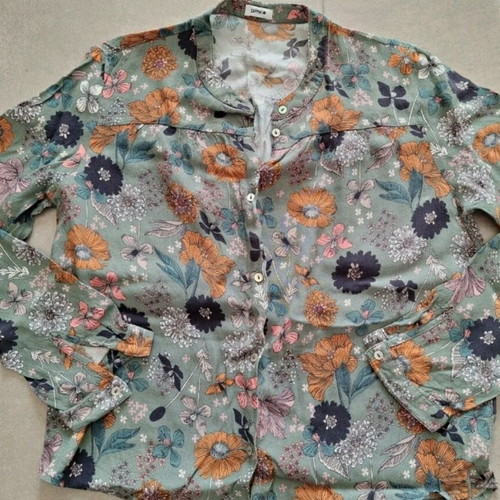 Floral shirt Pimkie without collar like new, colorful, size S