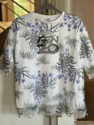 Kenzo T-shirt two layered, like new, white and green, size M