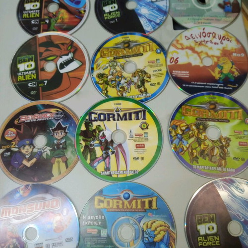 Children's DVD and VCD used, pack of 100