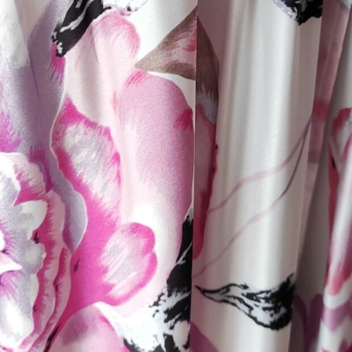 Maxi dress Seva new, medium, white pink