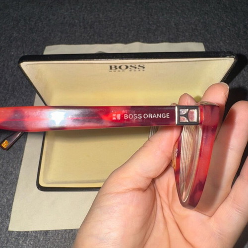 Boss Orange BO 0090 ST3 140 eyeglasses used, red tortoiseshell