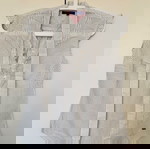  Λευκό πουά αμάνικο βαμβακερό πουκάμισο Tommy Hilfiger