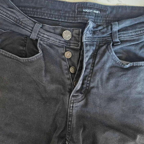 Xagon Man washed black stretch jeans size 46 slim fit used