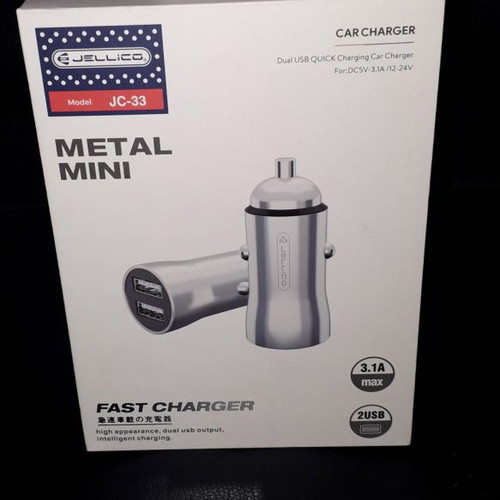 Dual USB Quick Car Charger Jellico καινούργιο με 3,1Α max output