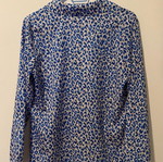 Never Fully Dressed blue leopard print blouse
